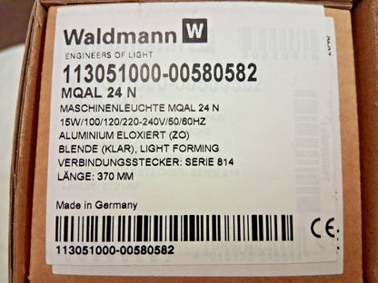 Waldmann Lighting Linear Machine Light 120 VAC 15 Watt 113051000-0582