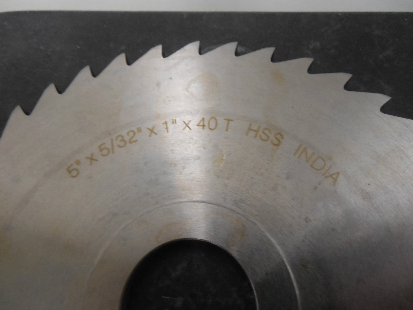 Interstate Straight Teeth Side Chip Saw 5" x 5/32" x 1" HSS 40-Te