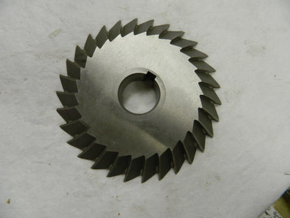 Precision HSS 6" x 1" Single Angle Mill Cutter Arbor Connection 032006