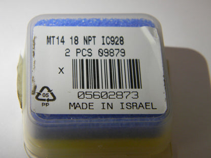 Iscar Milling Thread Inserts M1418NPT Grade IC928 Box of 2 #05602873