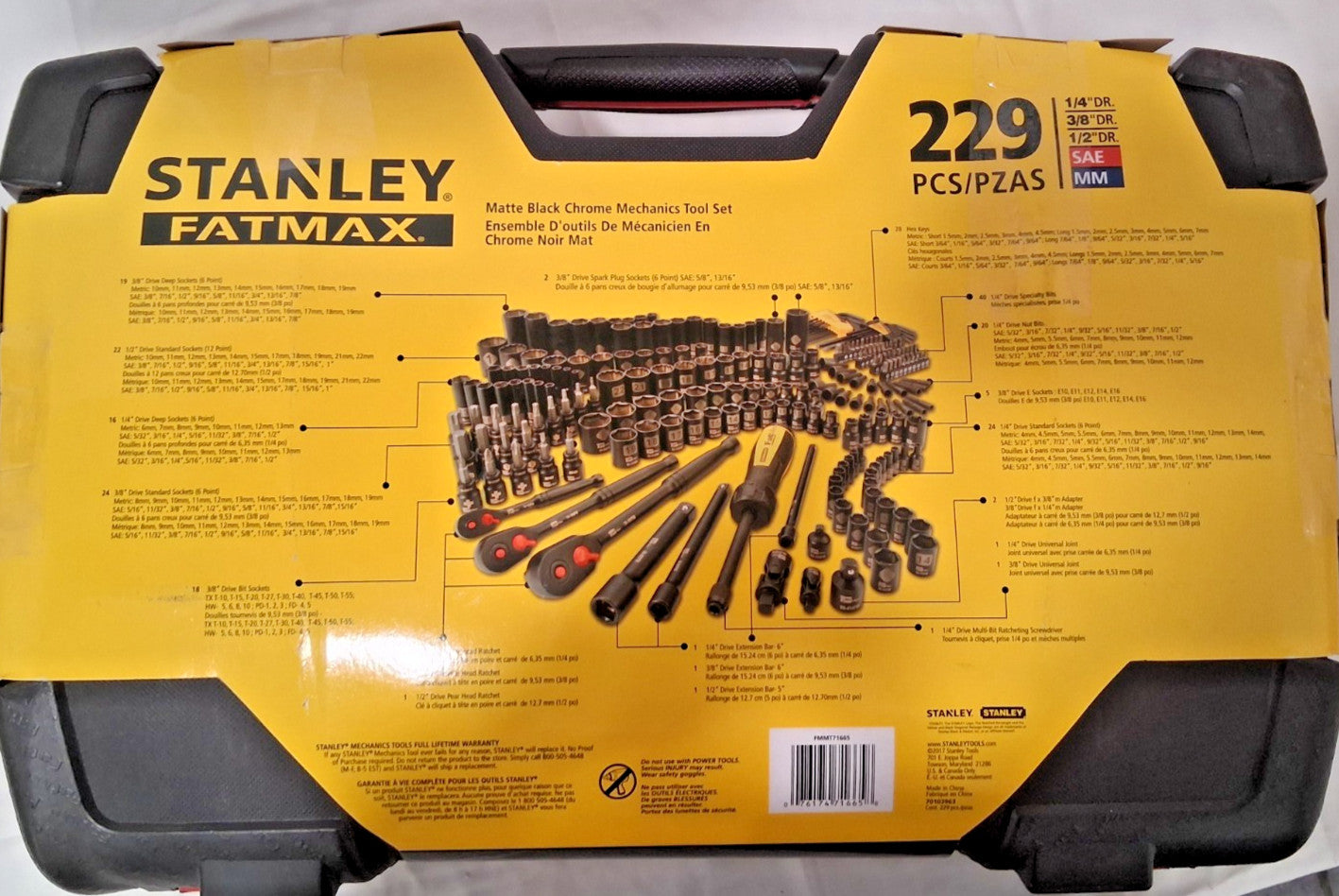Stanley FatMax Multi-Purpose Mechanic's Socket Tool Set 229pcs FMMT71665