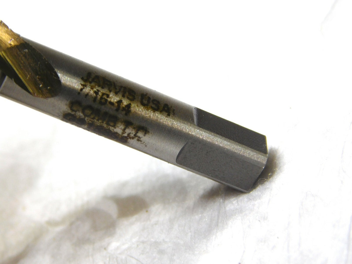 Jarvis Combination Tap/Drill 7/16-14 UNC 0.377 Drill Dia 3-7/8 OAL 0918866 USA