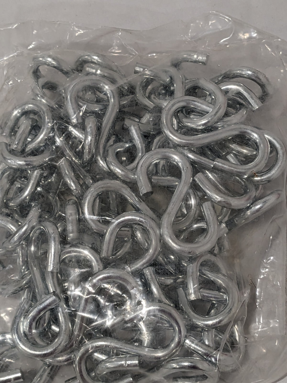 WorkSmart Zinc Plated S-Hook 2-1/8" Electrglvnz Qty 50 WS-MH-CHN-154