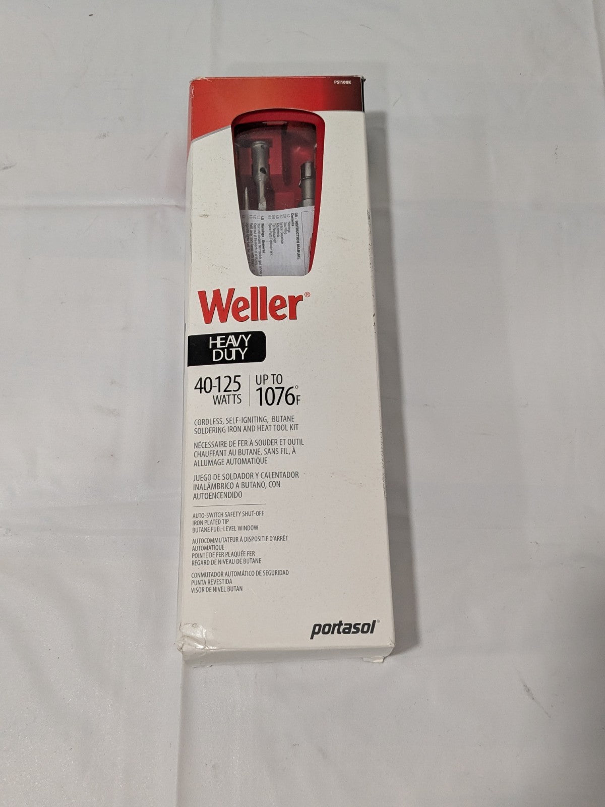 WELLER Self Igniting Butane Soldering Iron & Heat Tool PSI100K