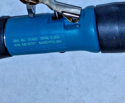 Dynabrade Handheld Pneumatic Buffer 3" Pad Dia 5,000 RPM 0.4 hp 51401