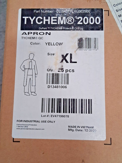 Dupont Disposable & Chemical-Resistant Apron QTY25 Size XL QC275BYLXL002500