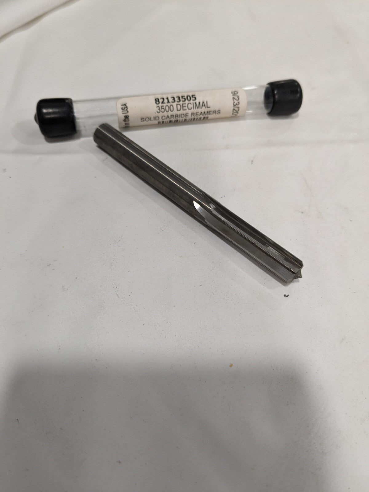 Chucking Reamer: 0.3500″ Dia, 3-1/2″ OAL, Straight-Cylindrical Shank 82133505
