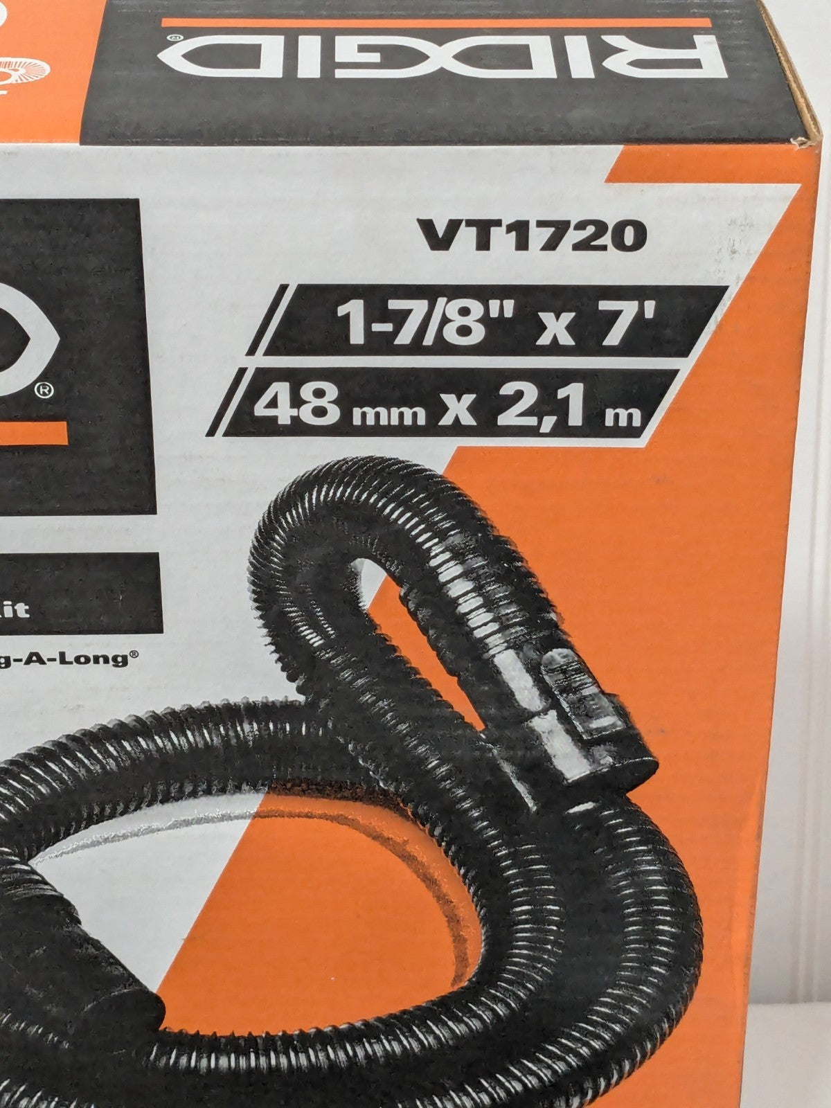 Ridgid Wet/Dry Shop Vac Vacuum 1-7/8 in. 7 ft. Locking Hose VT1720