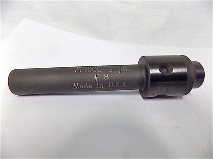 Parlec  0.168" Tap Shank Diam, 0.131" Tap Square Size #8 Tap 7716CG-3-