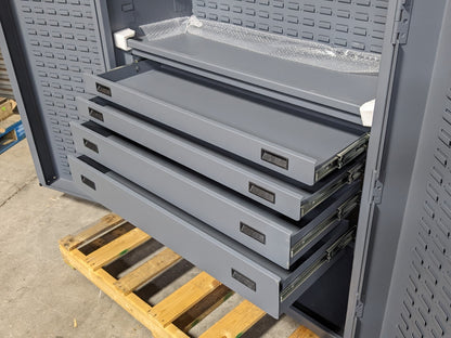 Durham Heavy Duty Storage Cabinet w/ Bins 4-Drawer 1-Shelf SCRATCH N DENT
