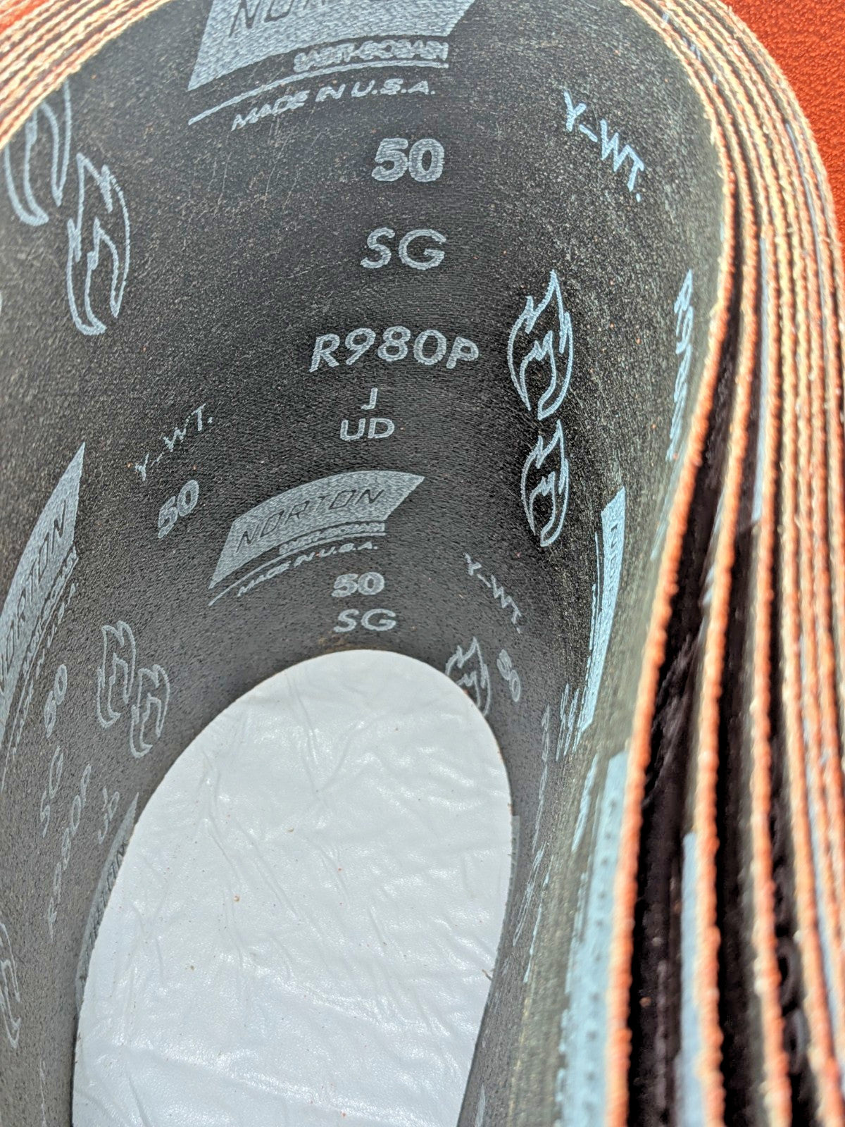 Norton Blaze R980P Plus SG (R) Abrasive Belts 8" X 132" 50G QTY 8 69957345394