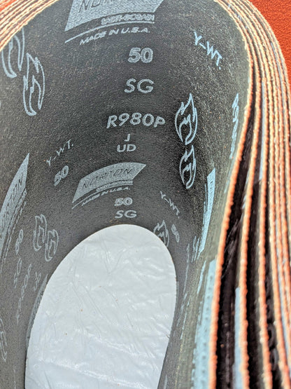 Norton Blaze R980P Plus SG (R) Abrasive Belts 8" X 132" 50G QTY 8 69957345394