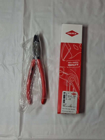 Knipex Internal Retaining Ring Pliers 6-3/4" OAL Bent Nose 4421J21