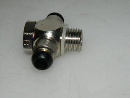 Parker Push-to-Connect Tube Double Banjo 6mm Dia 1/4-19 QTY 2  BSPP XC0R4PB6D1/4