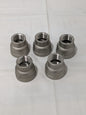 Pipe Reducer: 1 x 3/4" Fitting, 316 Stainless Steel, FNPT x FNPT Qty 5 6RSB