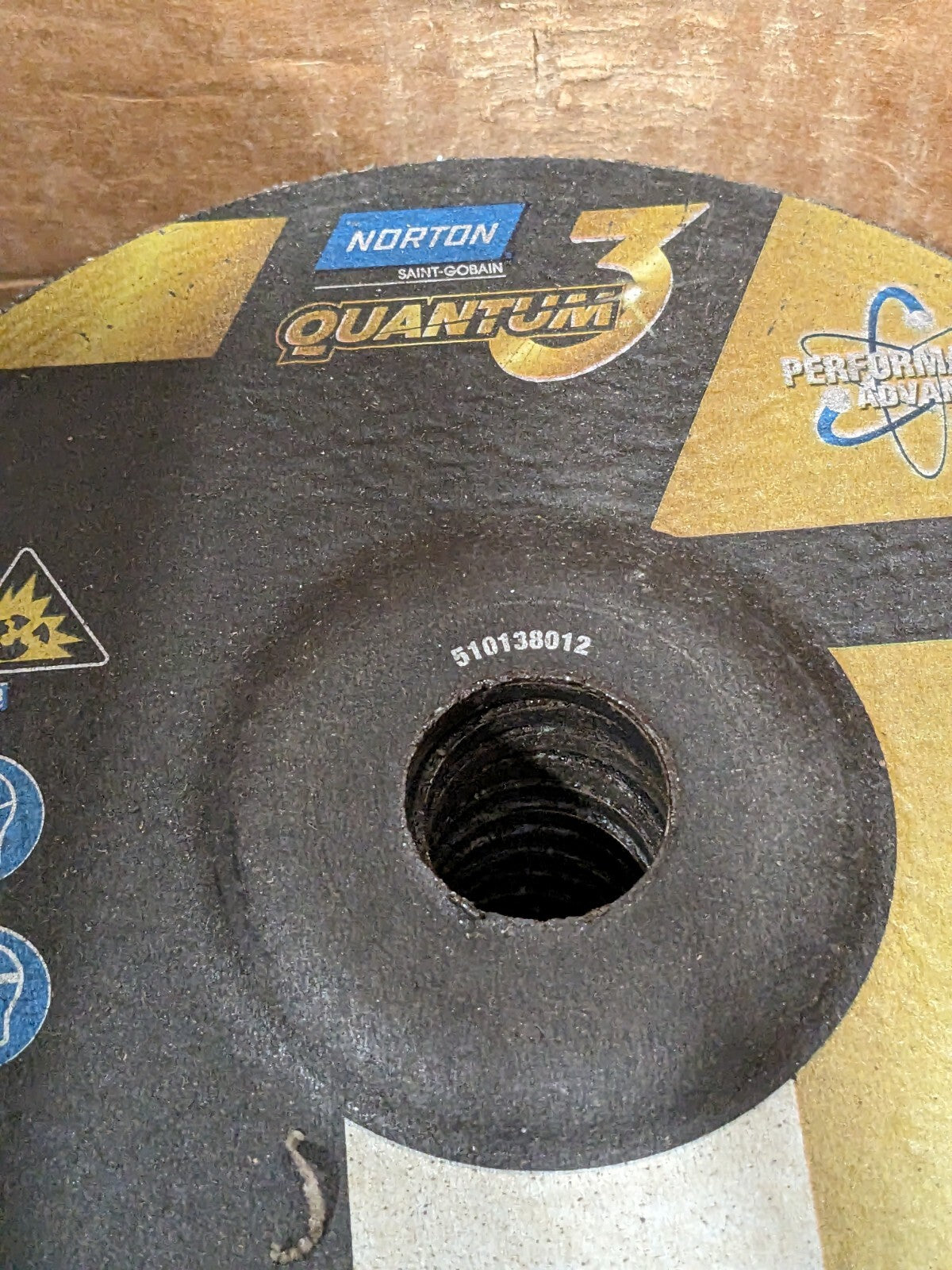 NORTON Grinding Wheel: T27, 6" Dia, 1/8" Thick, 7/8" Hole Qty 19