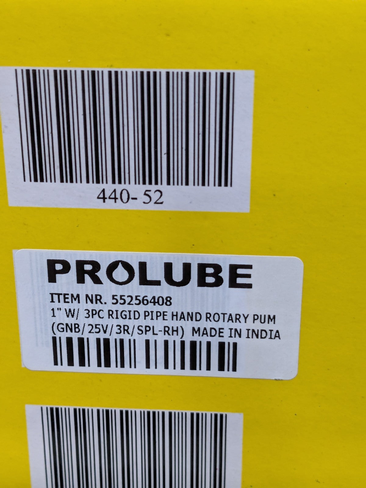 PRO-LUBE Rotary Hand Drum Pump: 0.07 gal/Turn GNB/25V/3R/SPL-RH