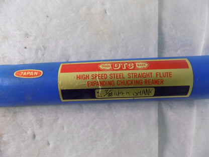 DTC Expanding Chucking Reamer 1-7/32" HSS 3MT Straight Fl Taper Shank RH 11" OAL