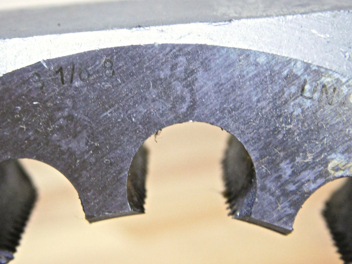 Interstate Carbon Steel Hex Rethreading Die 3-1/8-8 UNS 2 Thick 79770897