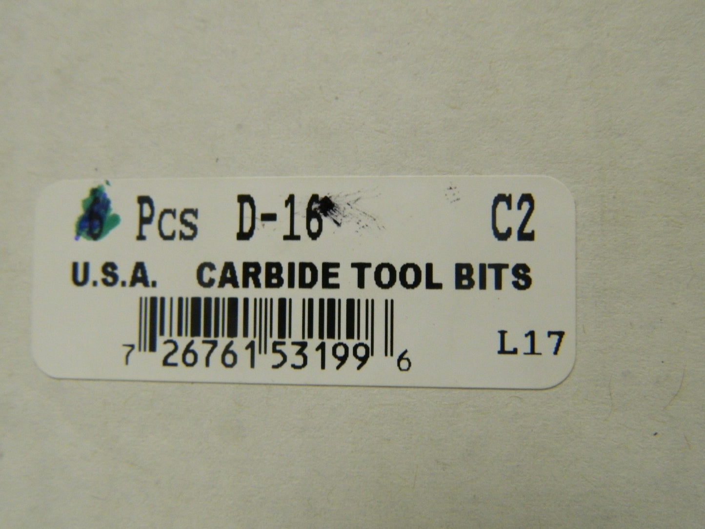 Interstate 1 x 1" Shank, Pointed Nose Single Point Tool Bit  QTY 2 02626646