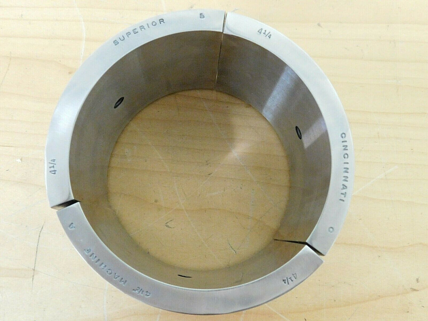 Superior Cincinnati Turret Lathe Collet Pads 4-1/4" for 4-1/2" Machine