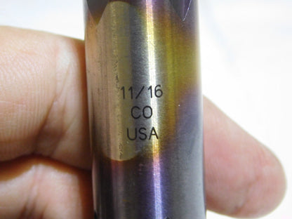 Cleveland Cobalt Dbl End Finishing End Mill 11/16 Dia 4Fl 5.625" OAL C33001