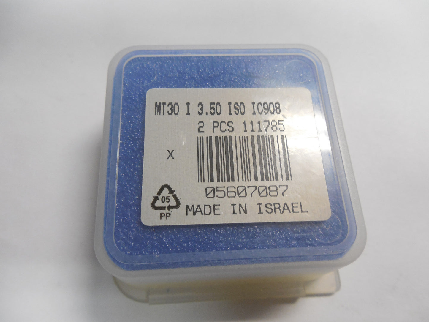 Iscar Carbide Thread Milling Inserts MT30 I 3.50 ISO Grade IC908 Qty. 2 5607087