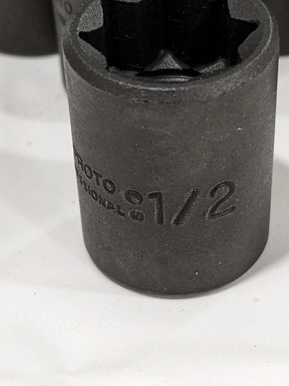 Proto Hand Socket: 3/8″ Drive, 1/2″ Socket, 8-Point Qty 11 J5216S