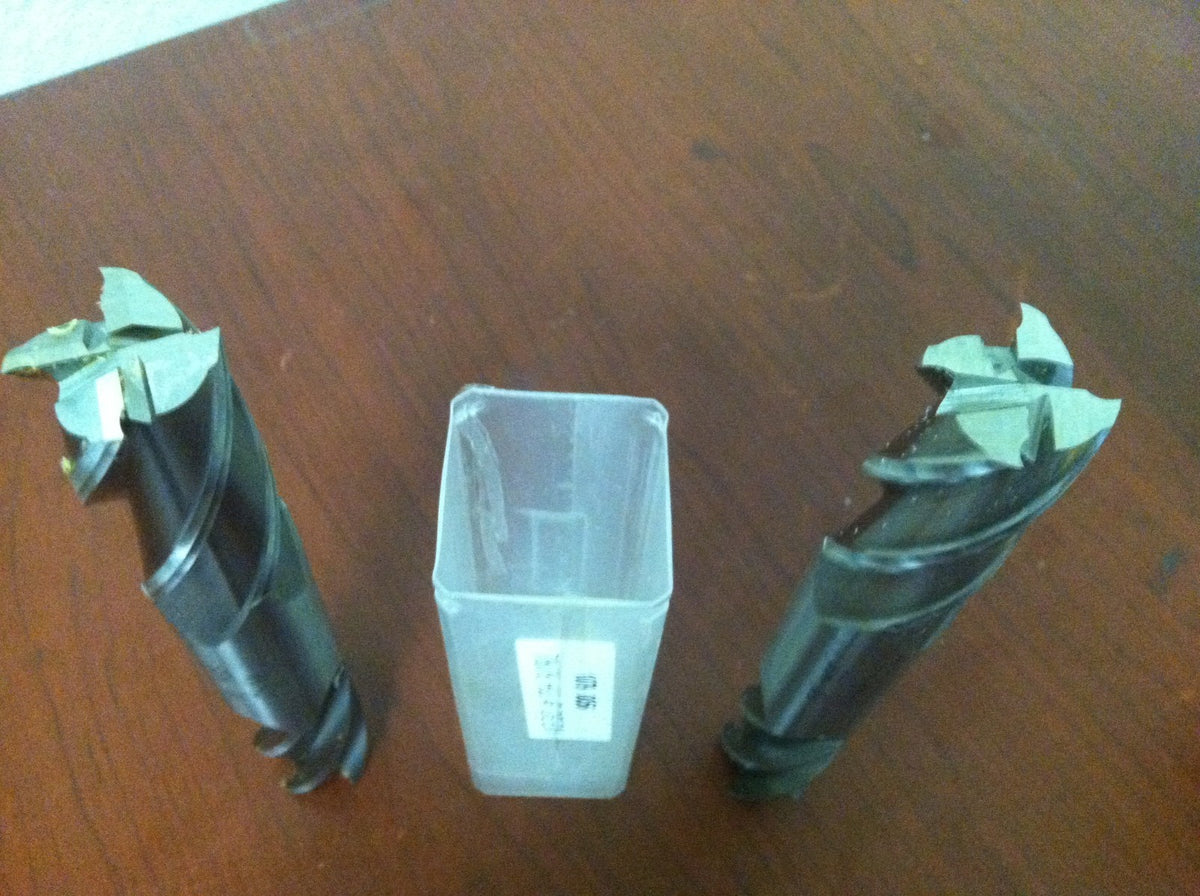 Interstate #1079-0056 7/8" x 7/8" x 1-7/8" x 6-1/8" 4F HSS RH Double End Mills