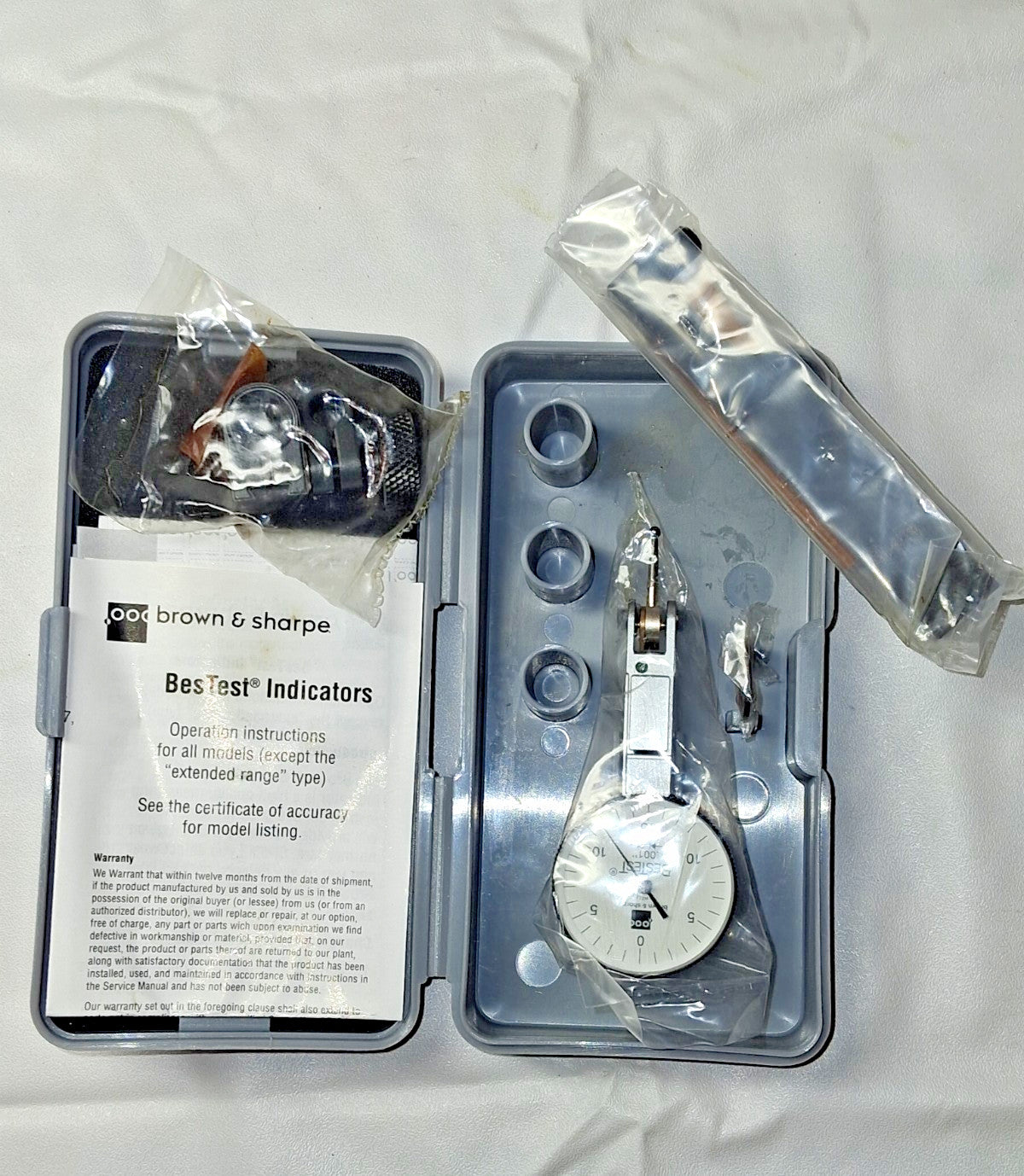 TESA Brown & Sharpe Horizontal Dial Test Indicator 0.0300" Max 599-7029-3