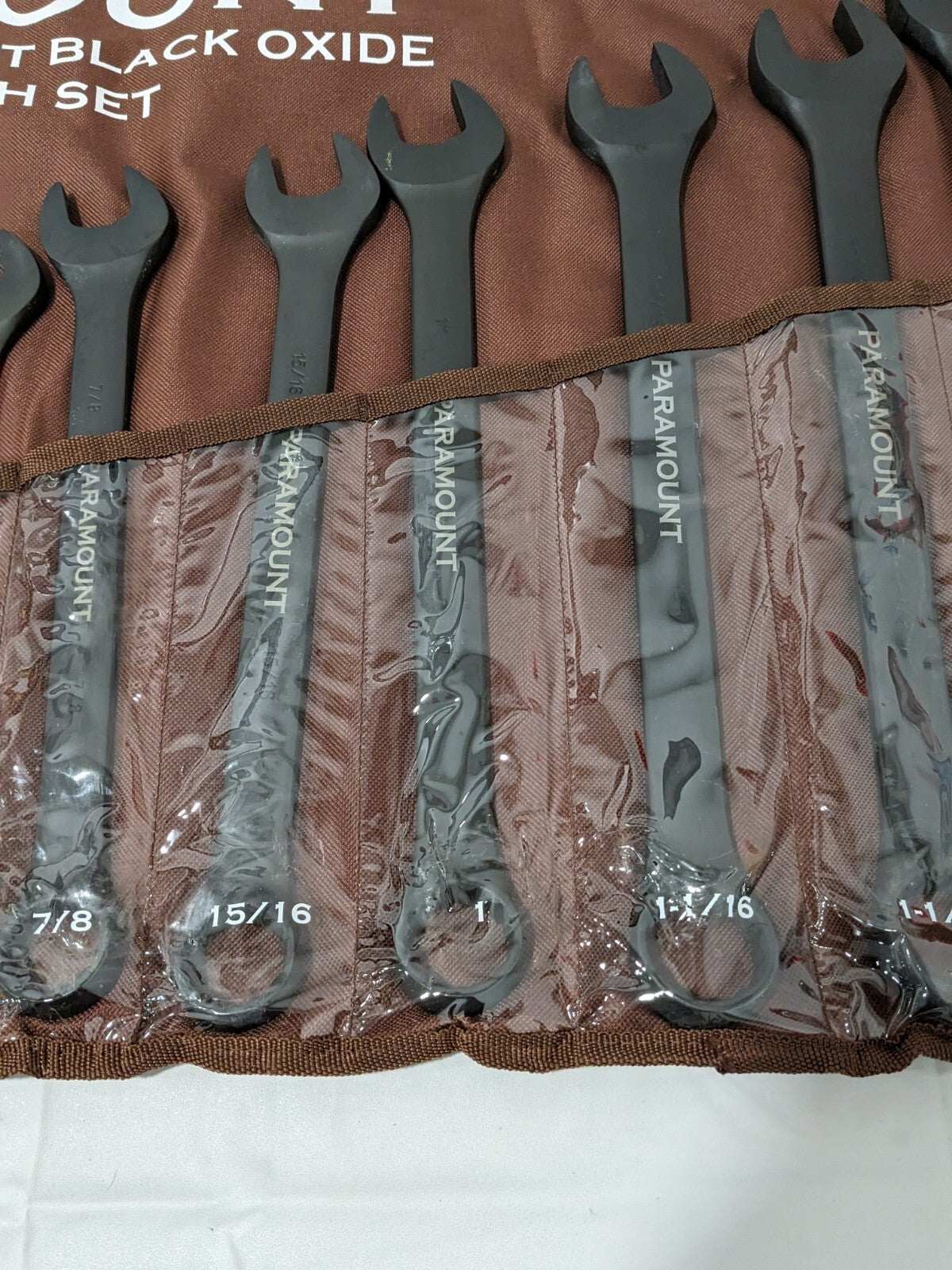 PARAMOUNT Combination Wrench Set: 14 Pc, 3/8 in - 1-1/4" 022-14SSET