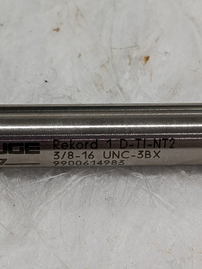 EMUGE Spiral Flute Tap: 3/8-16 UNC, 3 Flutes BU456011.5011