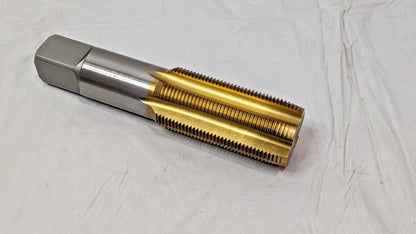 YG1 Straight Flute Plug Standard Hand Tap HSS TiN 1-1/2- 12 GH4 6FL T8316967