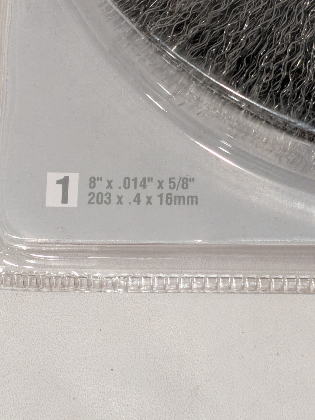 Norton Wheel Brush: 8" Dia, 3/4" Width, 0.0140" Wire Dia, Crimped 66252839089