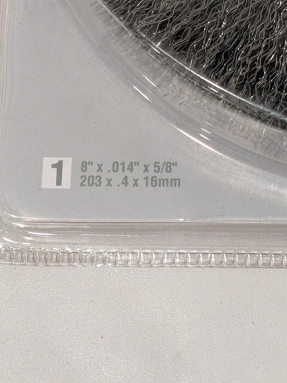 Norton Wheel Brush: 8" Dia, 3/4" Width, 0.0140" Wire Dia, Crimped 66252839089