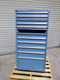 Lista Modular Storage Cabinet 11 Drawer 59" x 28" x 28" Steel Blue DAMAGED