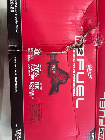 Milwaukee Tool Cordless Reciprocating Saw: 12V, 0 to 3,000 SPM, 5/8 Stroke