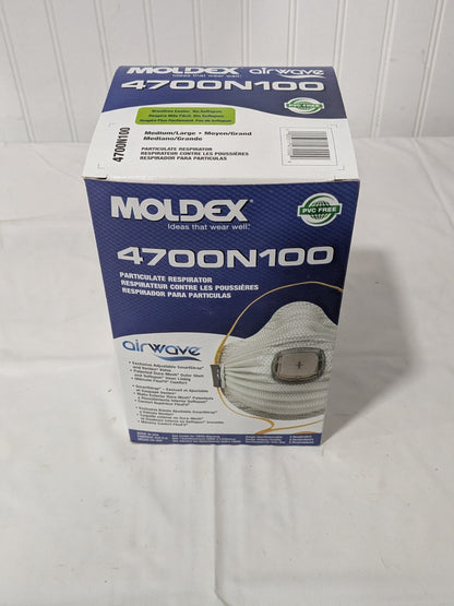 Moldex Disposable Particulate Respirator: Size Medium/Large Qty 5 4700N100