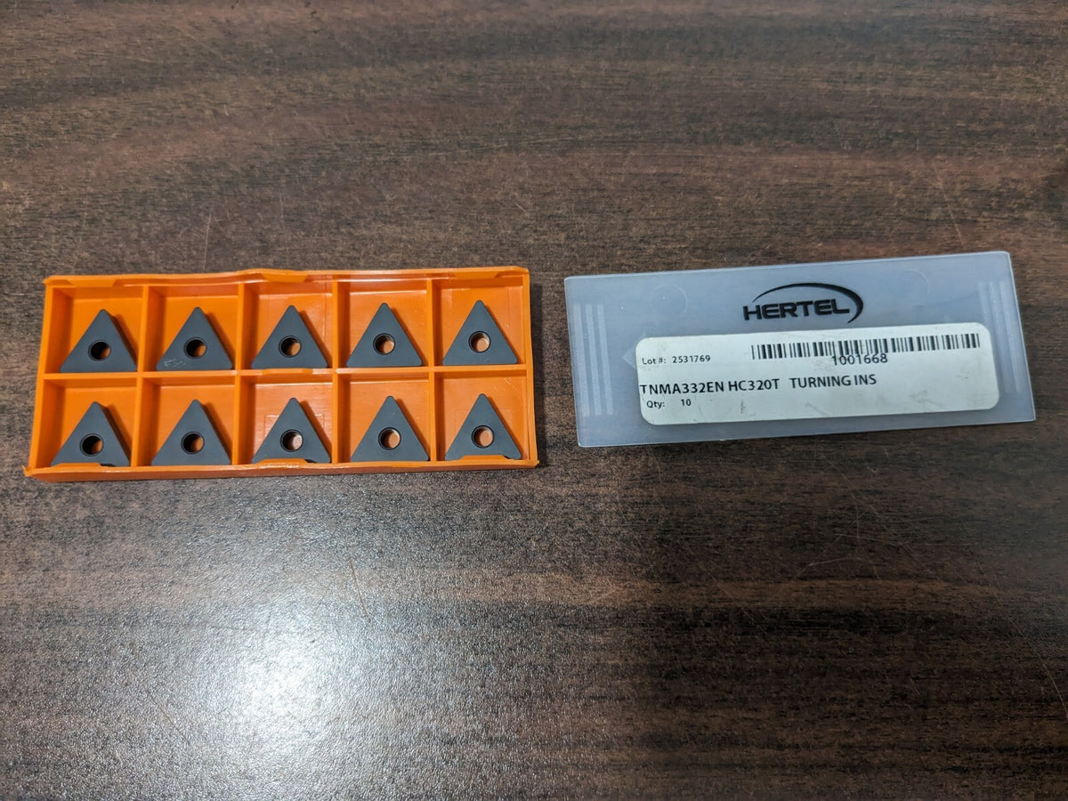 Hertel Carbide Turning Inserts TNMA332EN HC320T Qty 10 1001668