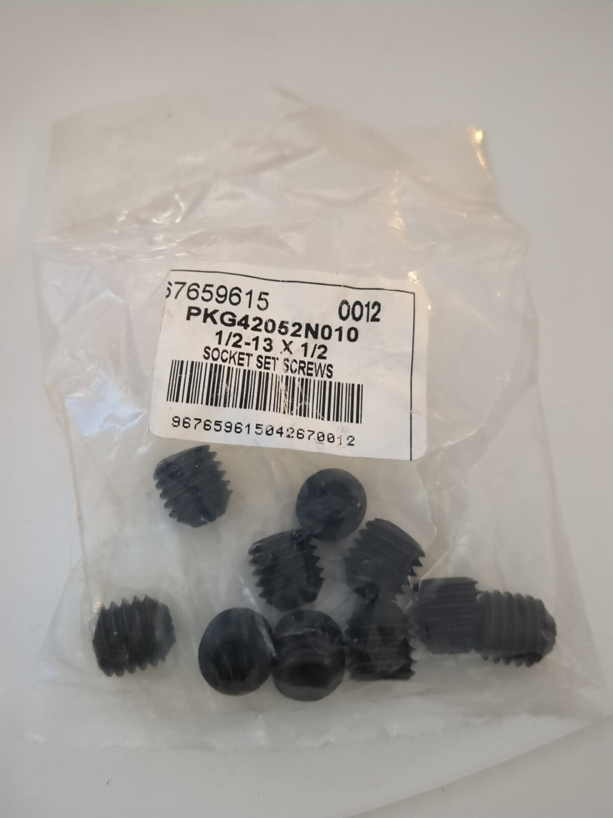 1/2-13x1/2 socket set screws 10 pk 76659615
