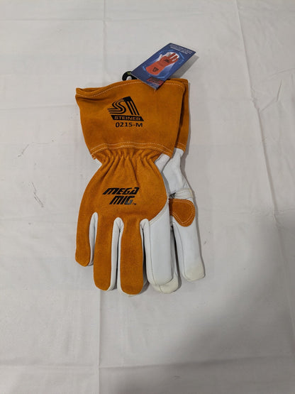 STEINER Welding Gloves: Size Medium, Goatskin Leather 0215-M