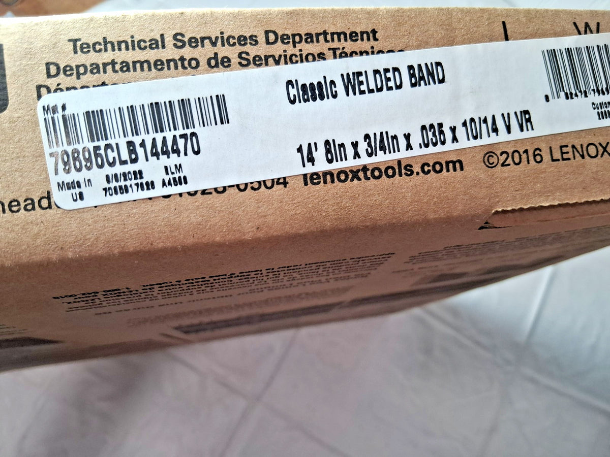 Lenox Welded Bandsaw Blade 14' 8 Long x 3/4" Wide x 10 to 14 TPI 79695