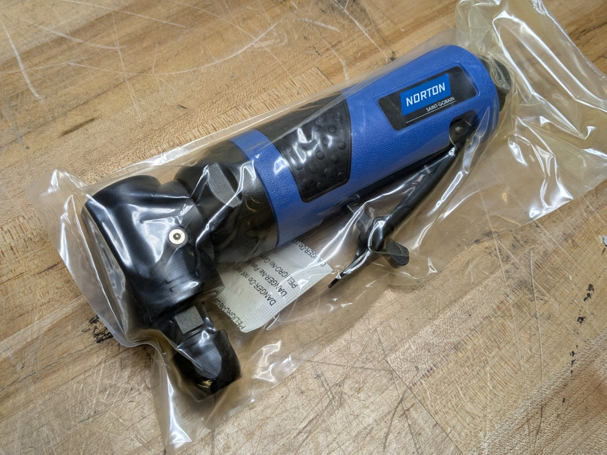 Norton Pneumatic Mini Angle Sander 1/4" Collet 22000 RPM Max. 66261150076