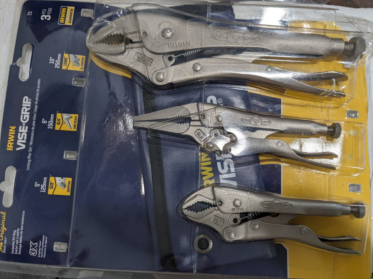 IRWIN Plier Set: 3 Piece Locking Pliers 73