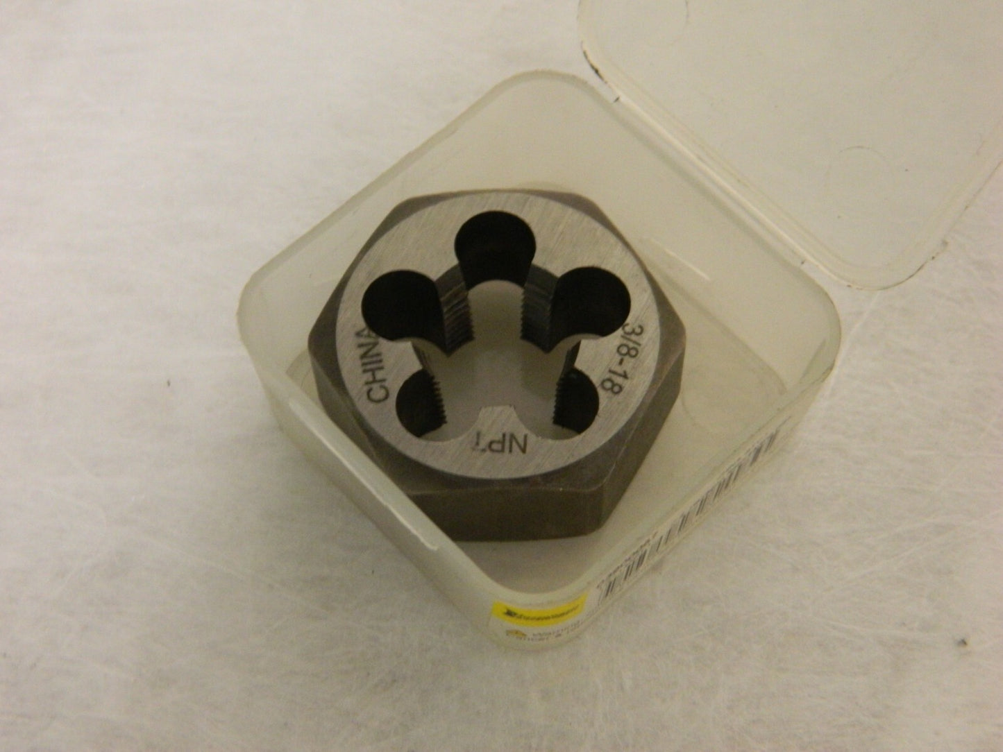 Interstate 2pk 1/2-14 NPT x 1-5/8" Hex Carbon Steel Hex Pipe Die 365-0021