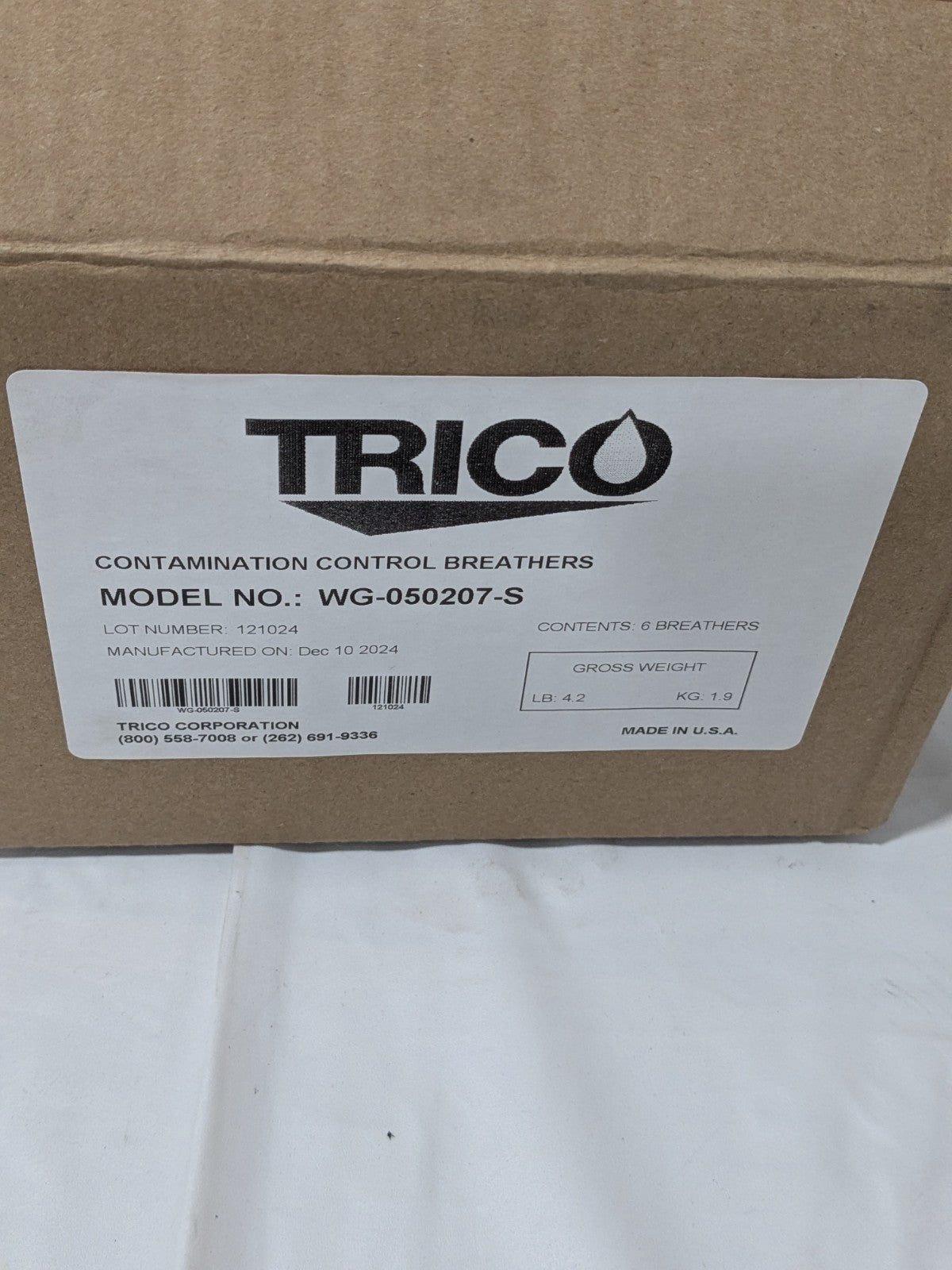 Trico Desiccant Breather 3/8" Thread, 3-1/4" Dia, 3-1/4" H Qty 6 WG-050207-S