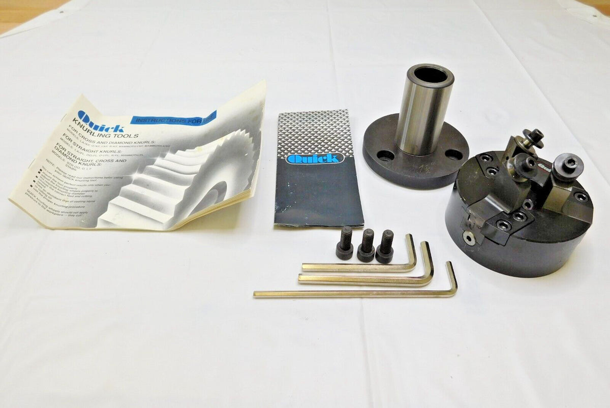 SPI QUICK Diamond, Cross &amp; Straight Knurling Tool 1-1/2" Shank STR/B 72