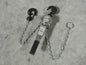 Chrome Plated Lever Chain Hoist 3300 lb Capacity 5 Ft. Lift