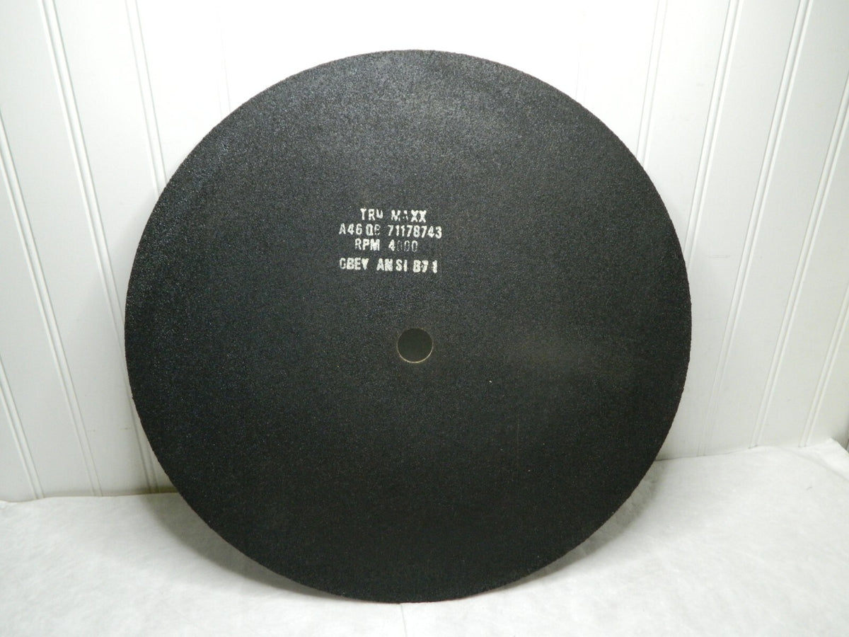 TRU-MAXX 16 x 1/8, 1" Hole 46 Grit Aluminum Oxide Cutoff Wheel Qty 7 71178743