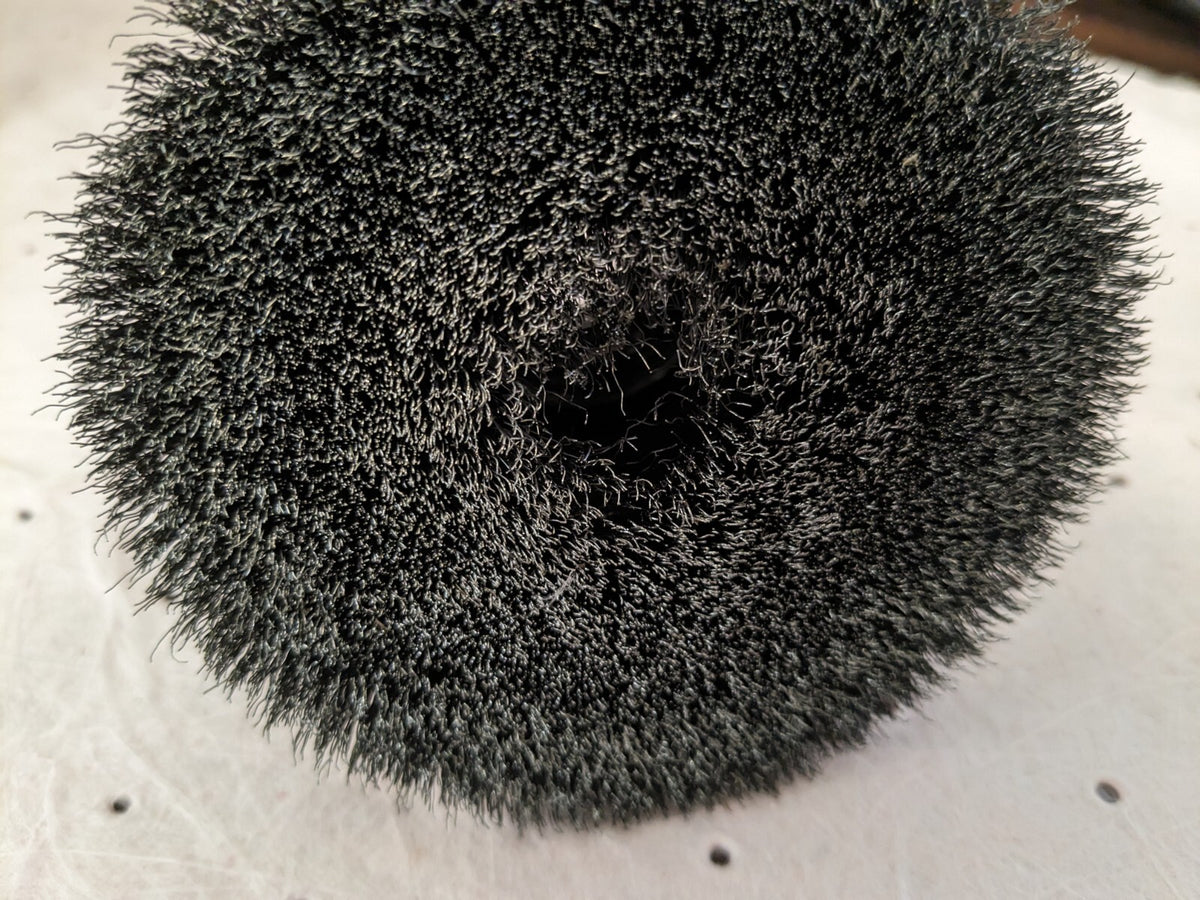 OSBORN Cup Brush: 3-1/2" Dia, 0.006" Wire Dia, Steel, Crimped 0003204000